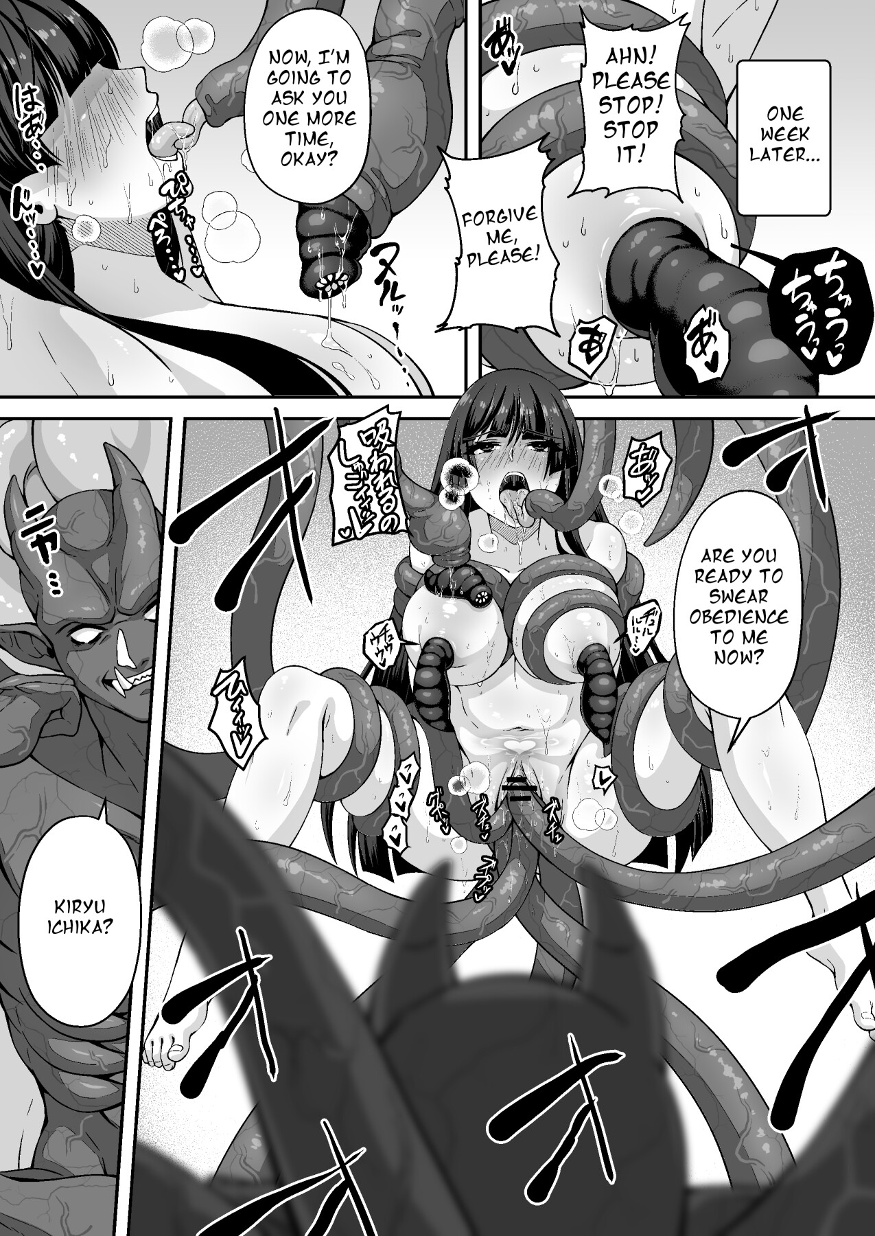 Hentai Manga Comic-The Master Demon Exorcist Doesn't Succumb to Tentacle Demon-Read-55